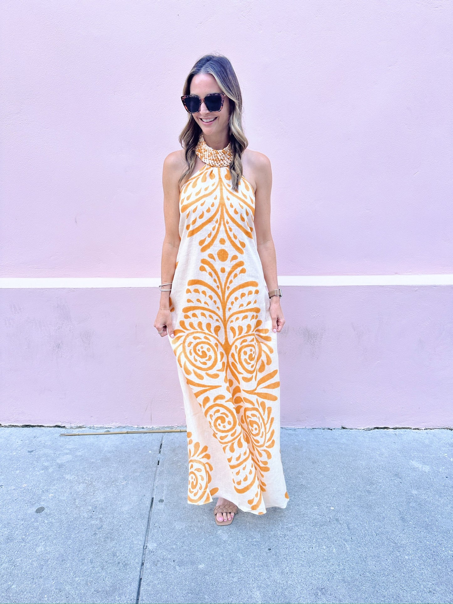 Ipanema linen maxi dress
