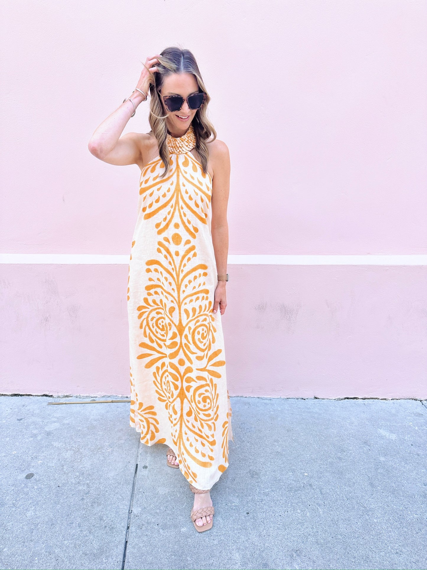 Ipanema linen maxi dress