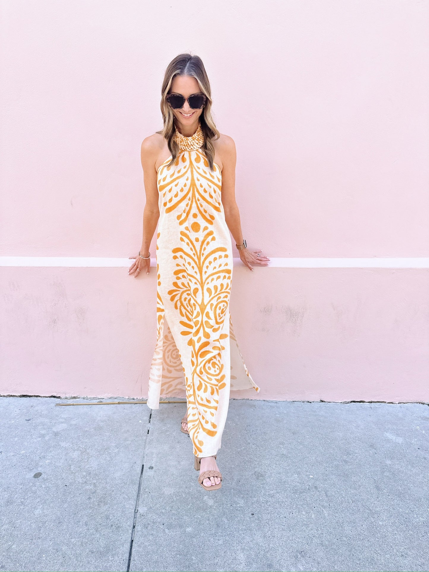 Ipanema linen maxi dress