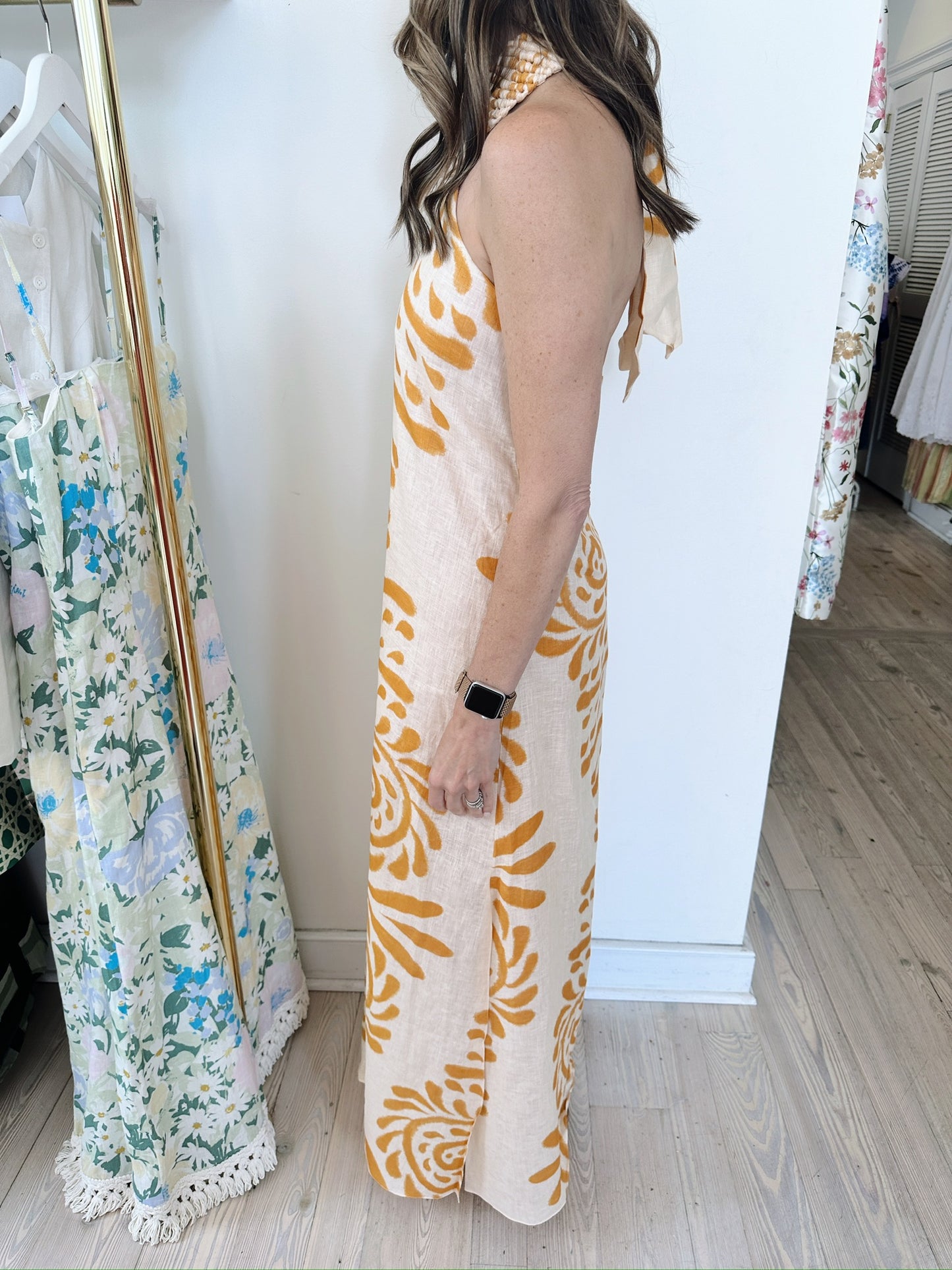 Ipanema linen maxi dress