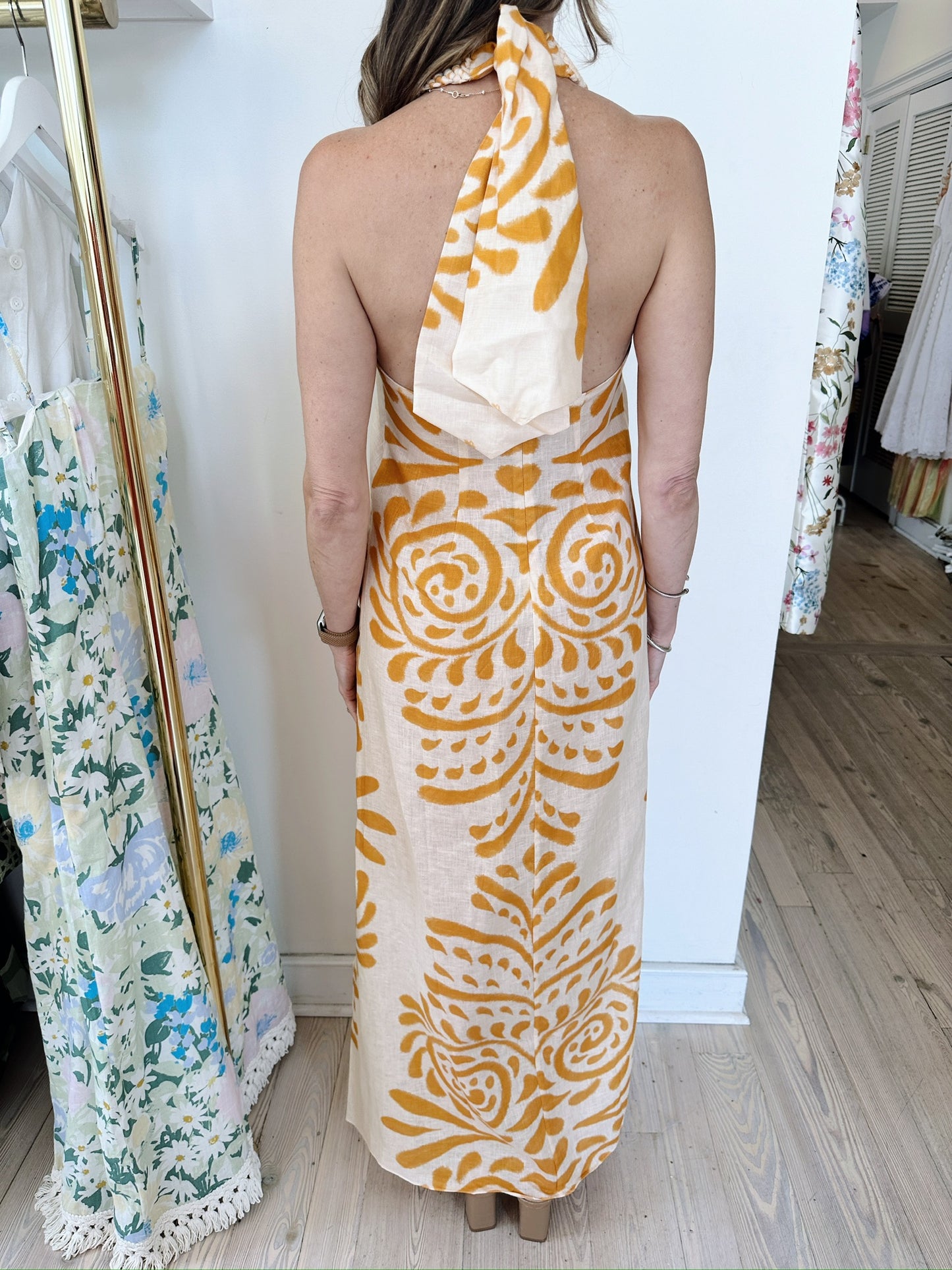 Ipanema linen maxi dress