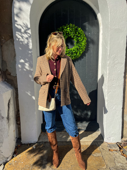 Elizabeth Houndstooth Blazer