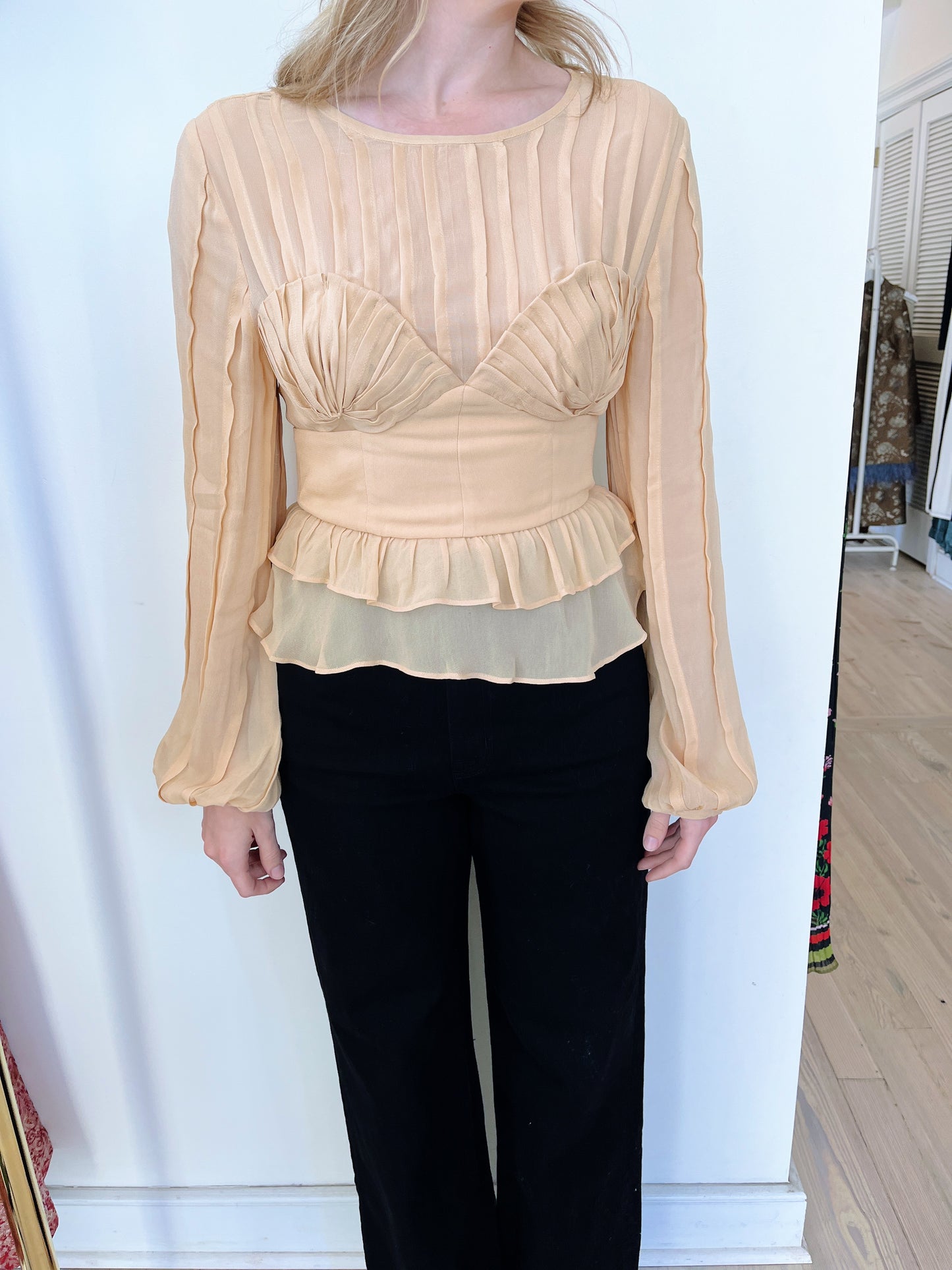 Pleated Bust Blouse