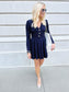 Navy Knit Dress