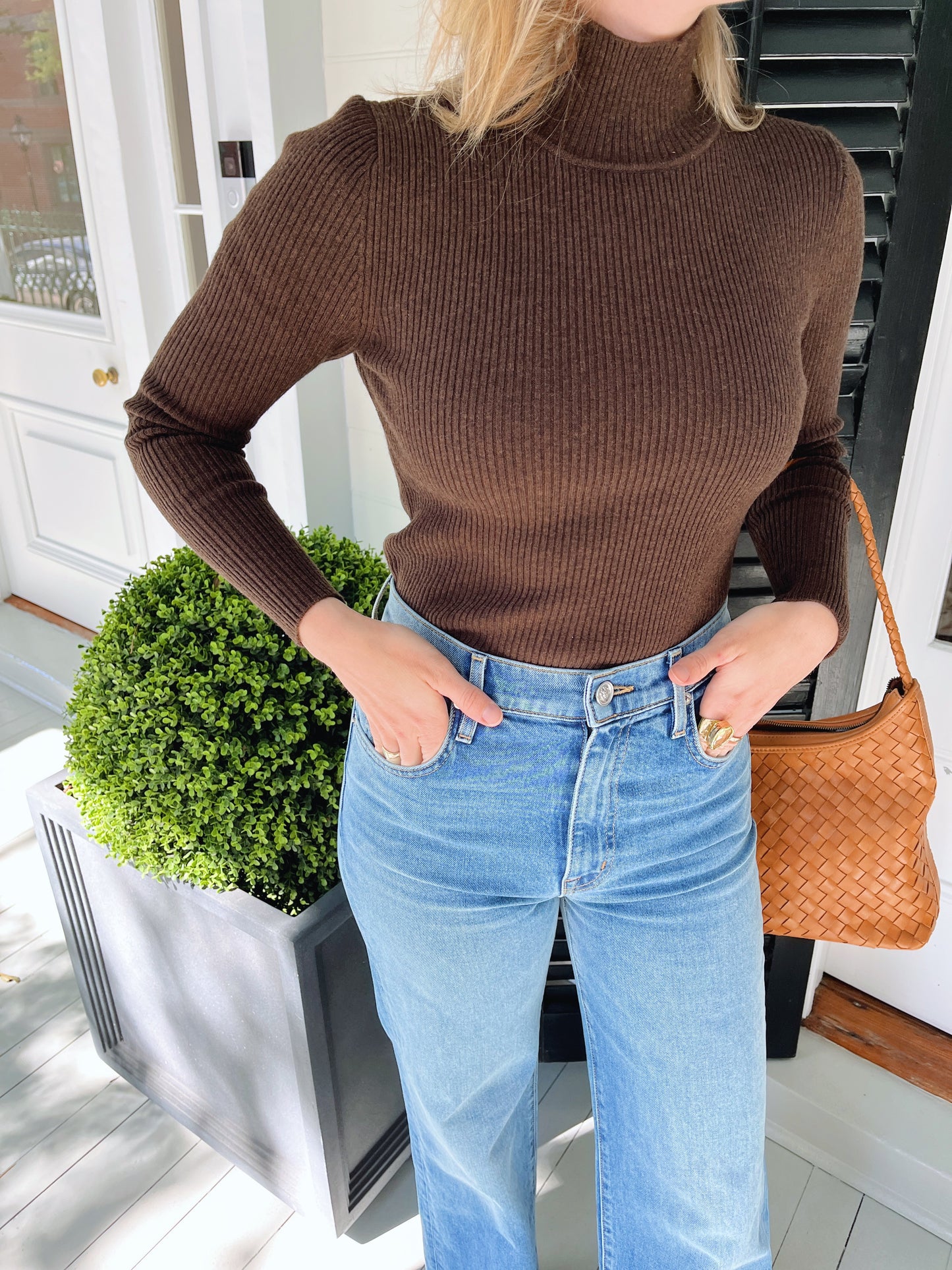 Houghton turtleneck cocoa