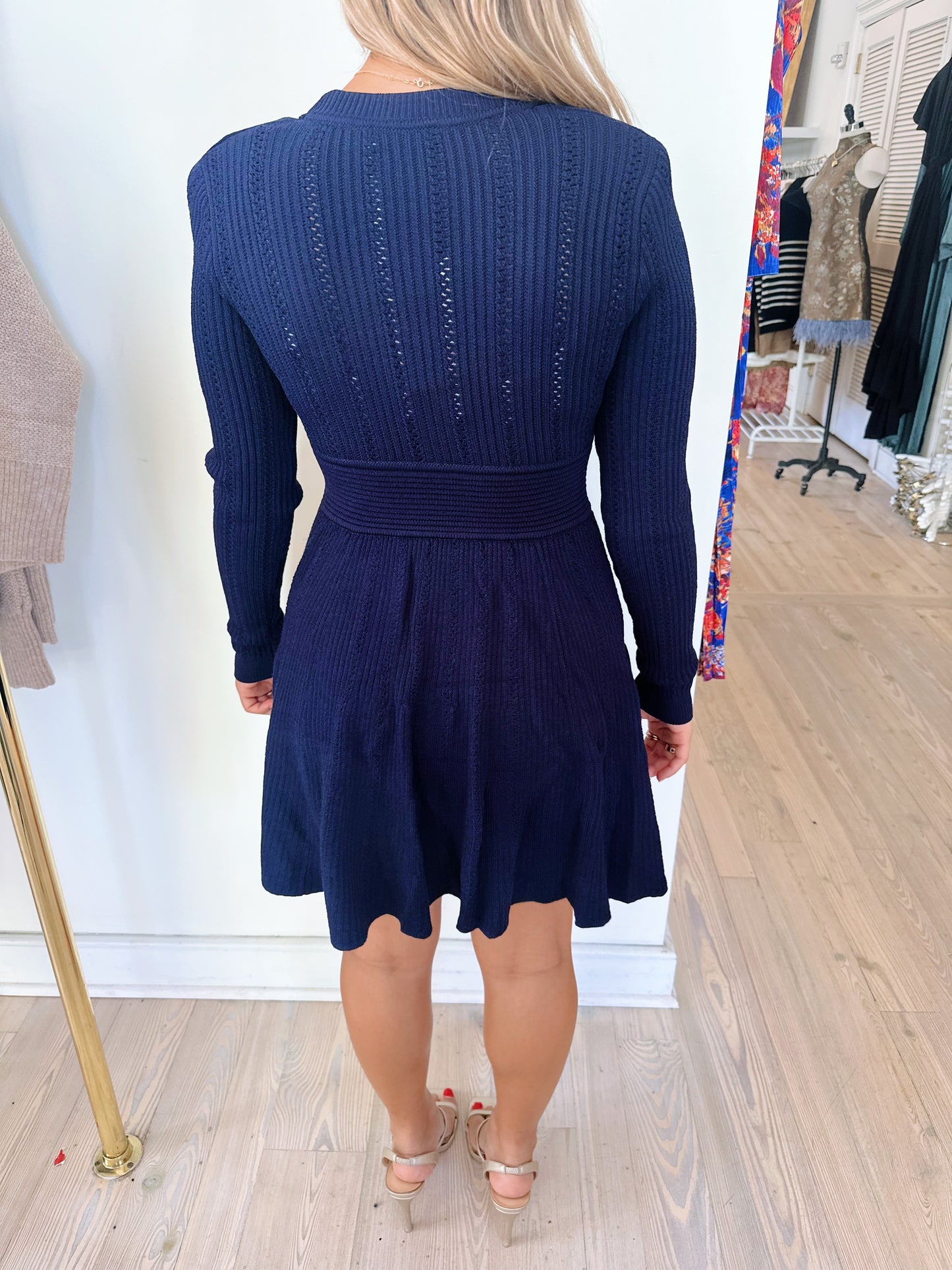 Navy Knit Dress