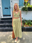Green Maxi Skirt Set
