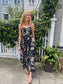 Floral bustier maxi