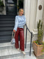 Julia Burgundy Pant