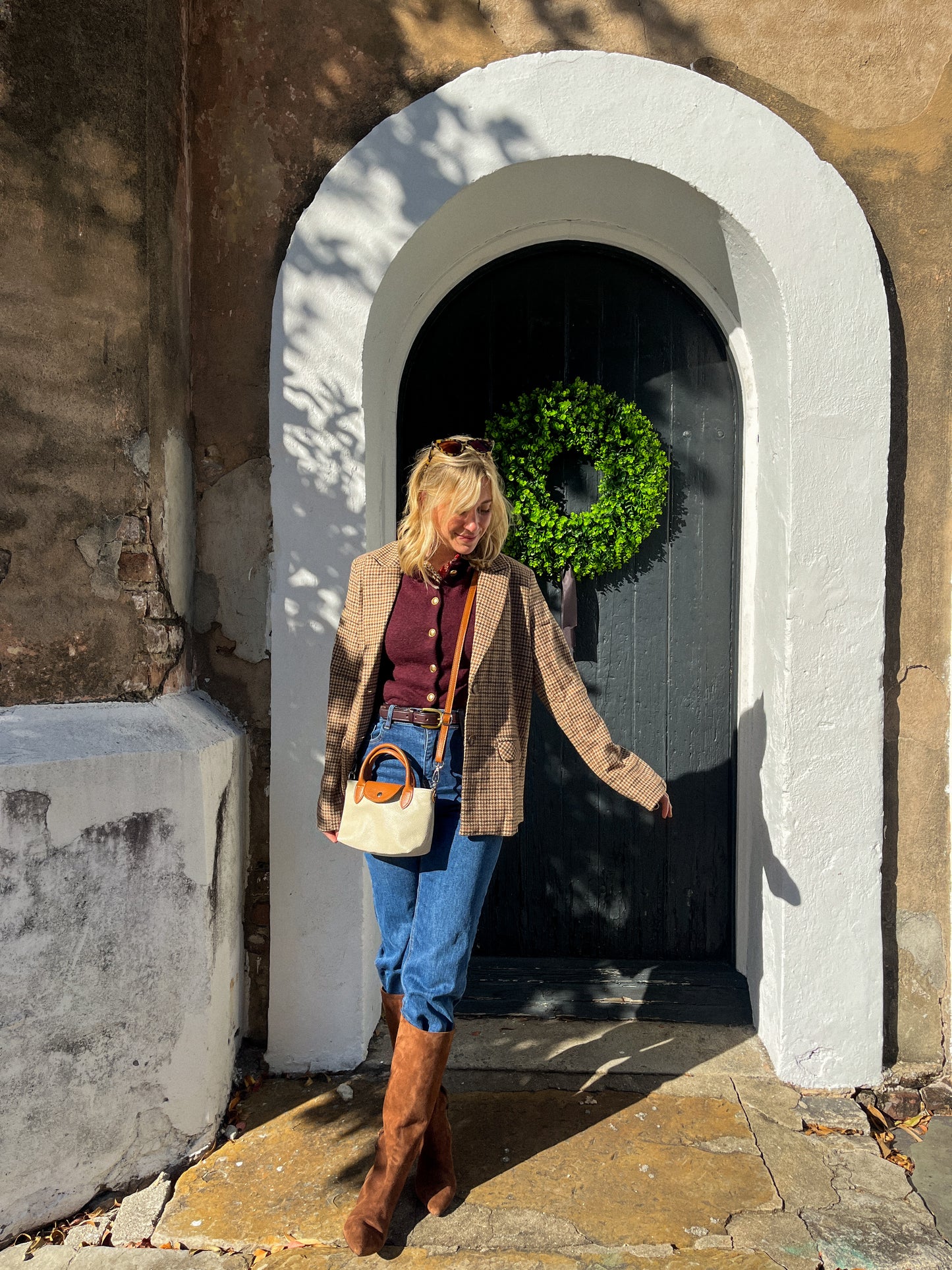 Elizabeth Houndstooth Blazer