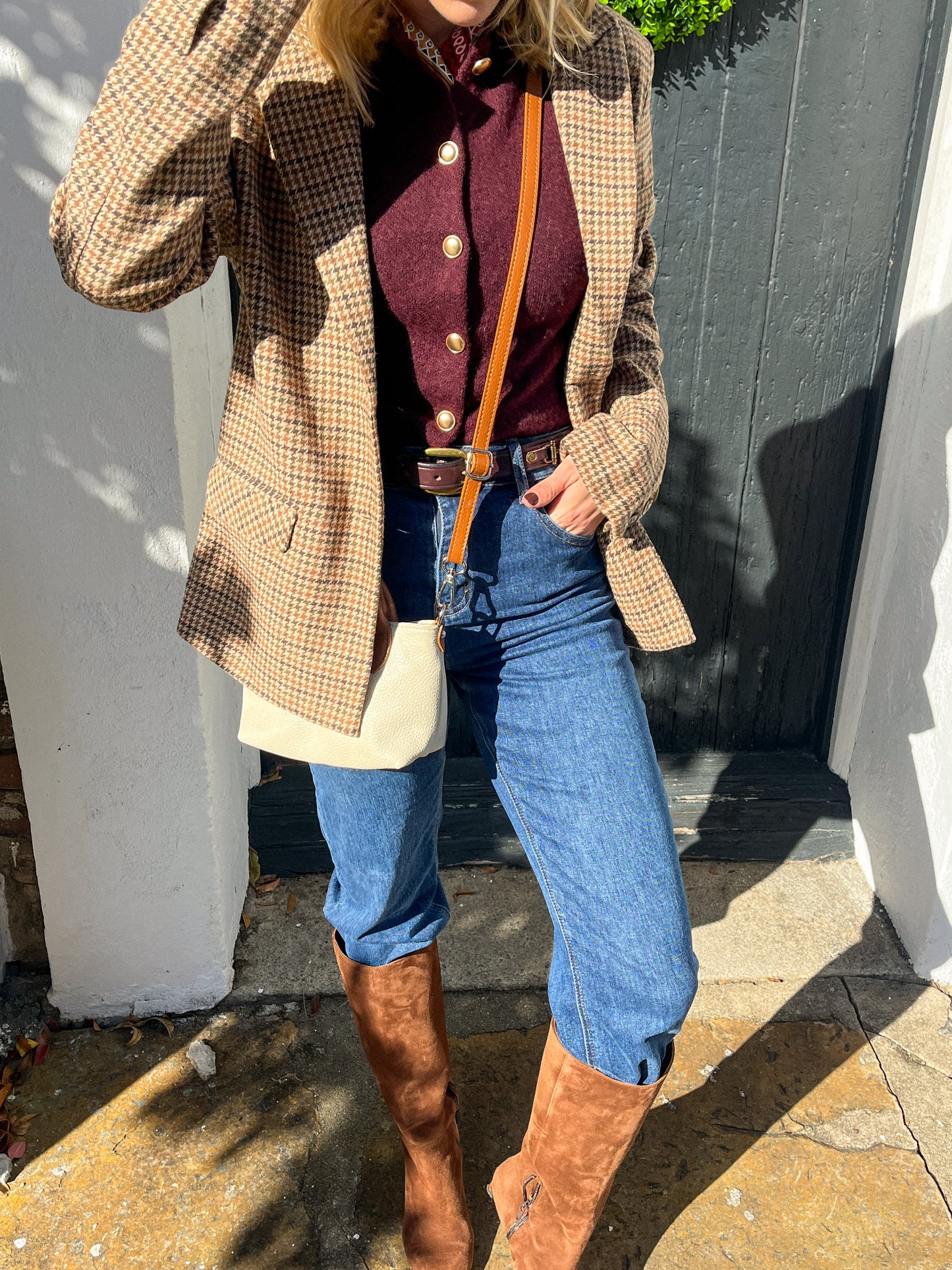 Elizabeth Houndstooth Blazer